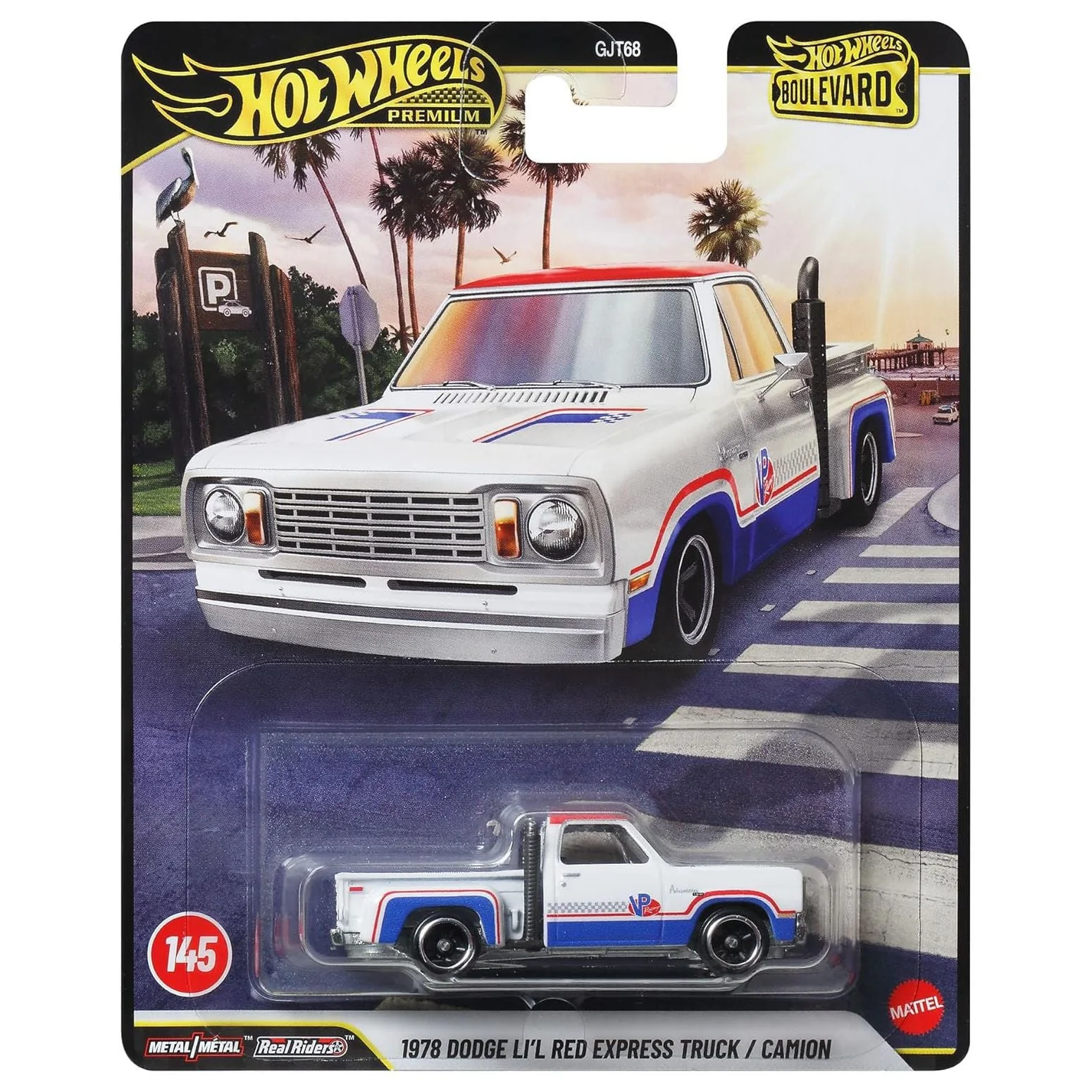 HOT WHEELS PREMIUM BOULEVARD 145 - 1978 DODGE LI'L RED EXPRESS TRUCK