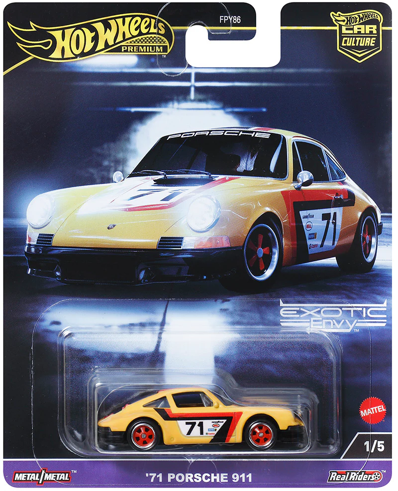 HOT WHEELS PREMIUM EXOTIC ENVY - '71 PORSCHE 911