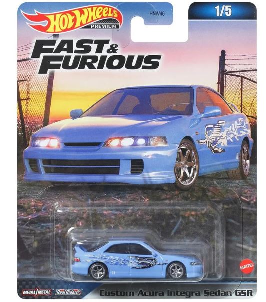 HOT WHEELS PREMIUM FAST & FURIOUS - CUSTOM ACURA INTEGRA SEDAN GSR