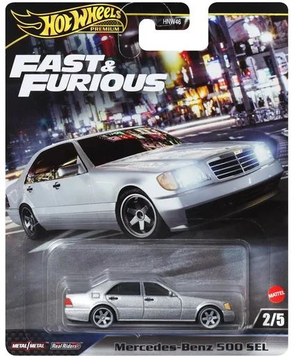 HOT WHEELS PREMIUM FAST & FURIOUS - MERCEDES BENZ 500 SEL