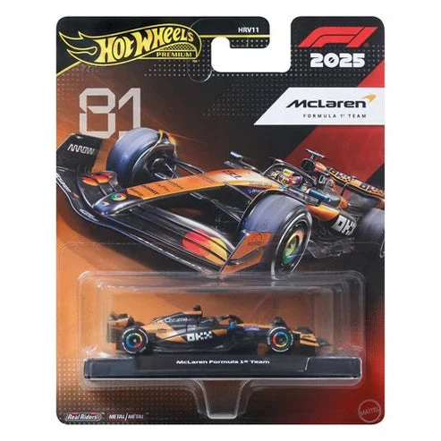 HOT WHEELS PREMIUM FORMULA 1 - 2025 MCLAREN #81