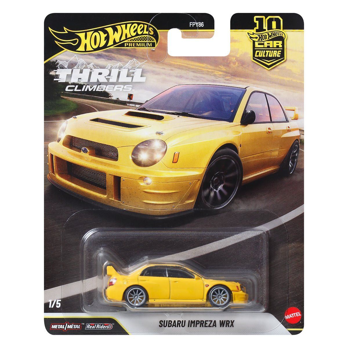 HOT WHEELS PREMIUM THRILL CLIMBERS - SUBARU IMPREZA WRX