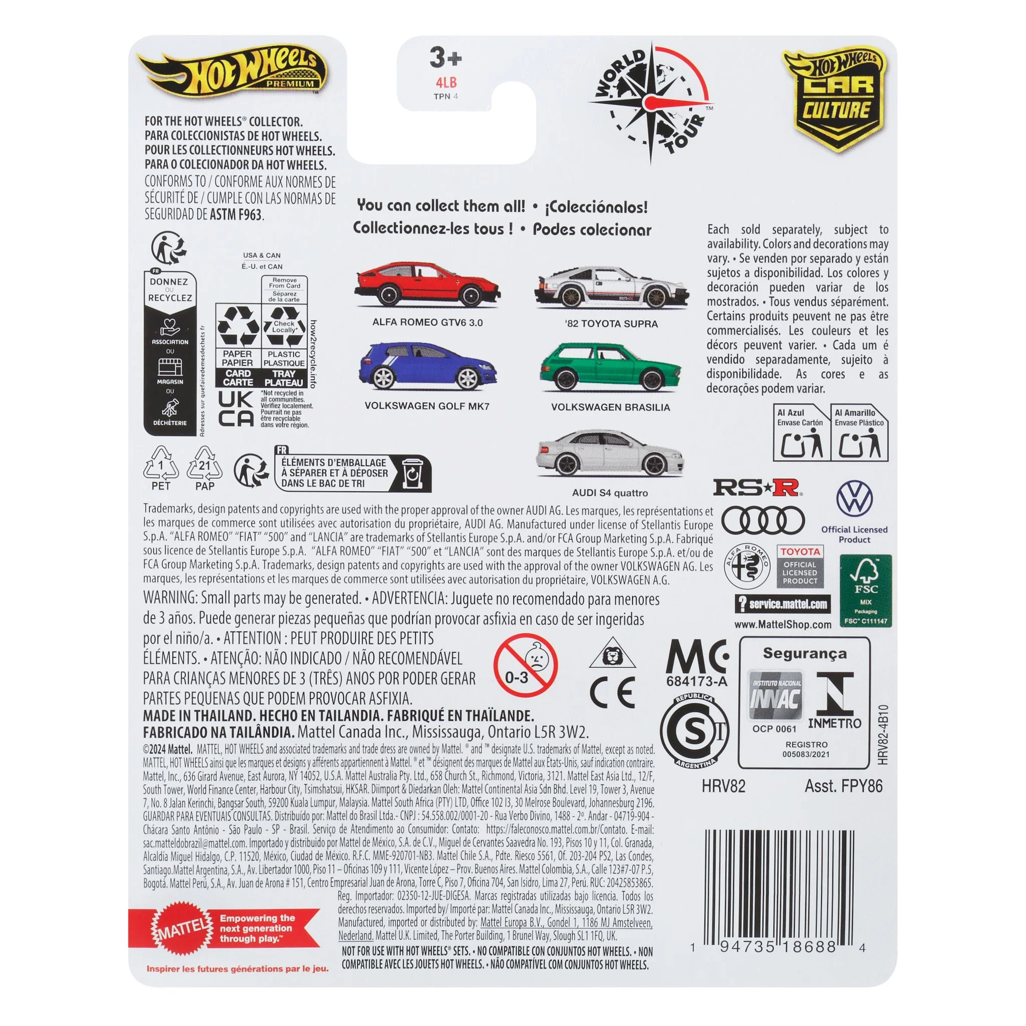 HOT WHEELS PREMIUM WORLD TOUR - VOLKSWAGEN BRASILIA - Image 2