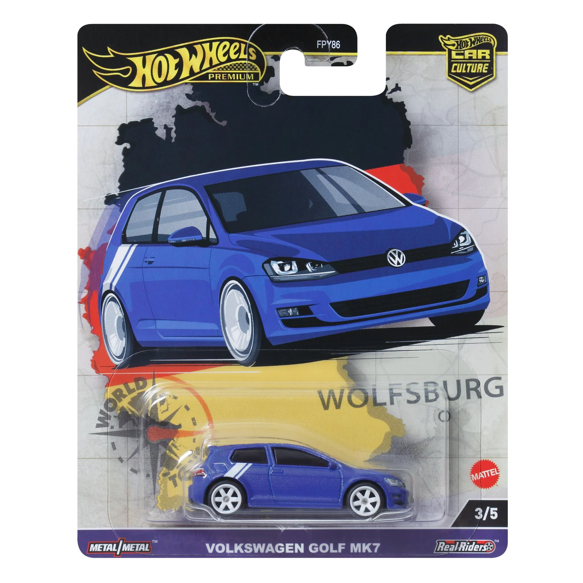 HOT WHEELS PREMIUM WORLD TOUR - VOLKSWAGEN GOLF MK7