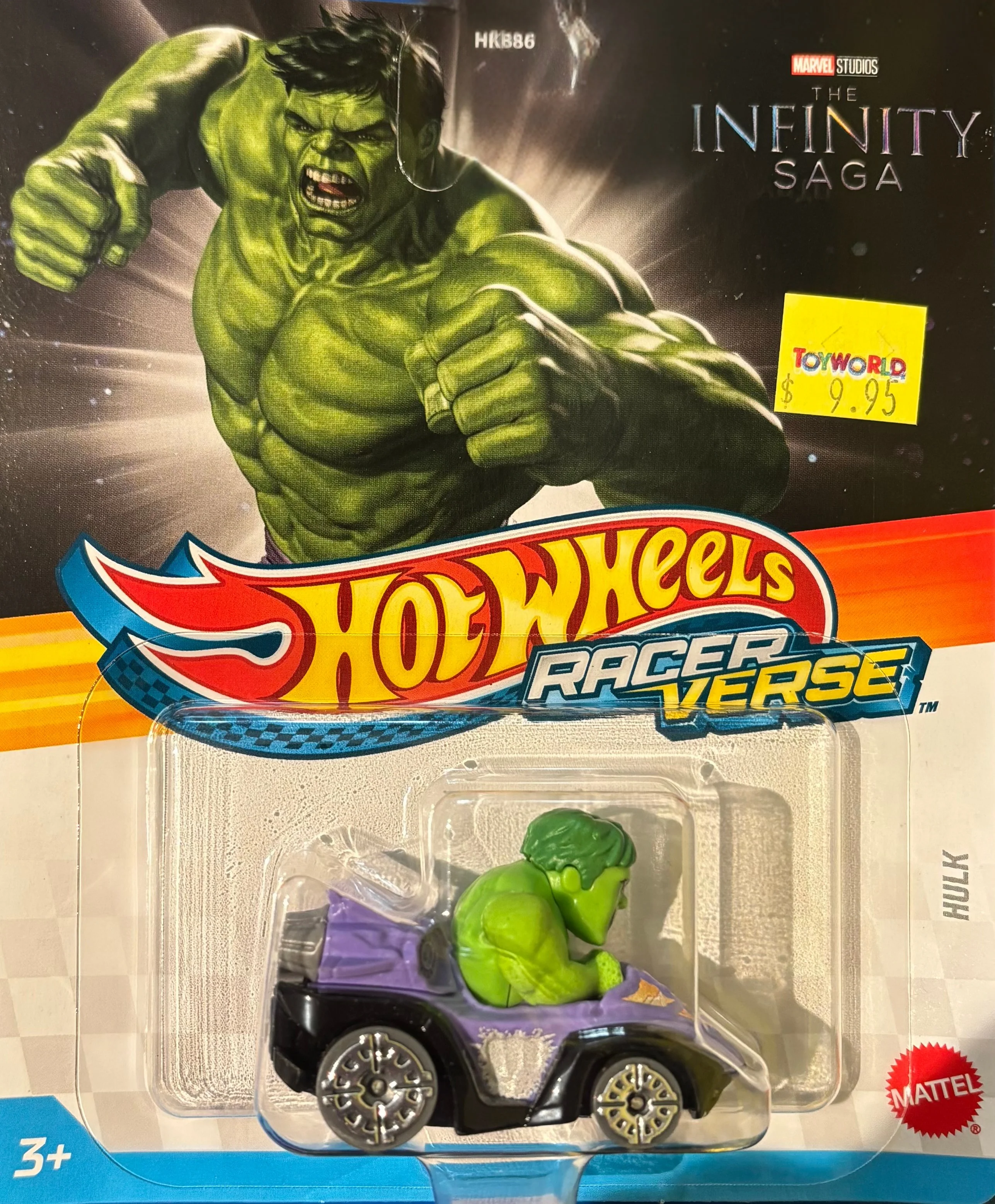 HOT WHEELS RACER VERSE - MARVEL THE INFINITY SAGA - HULK