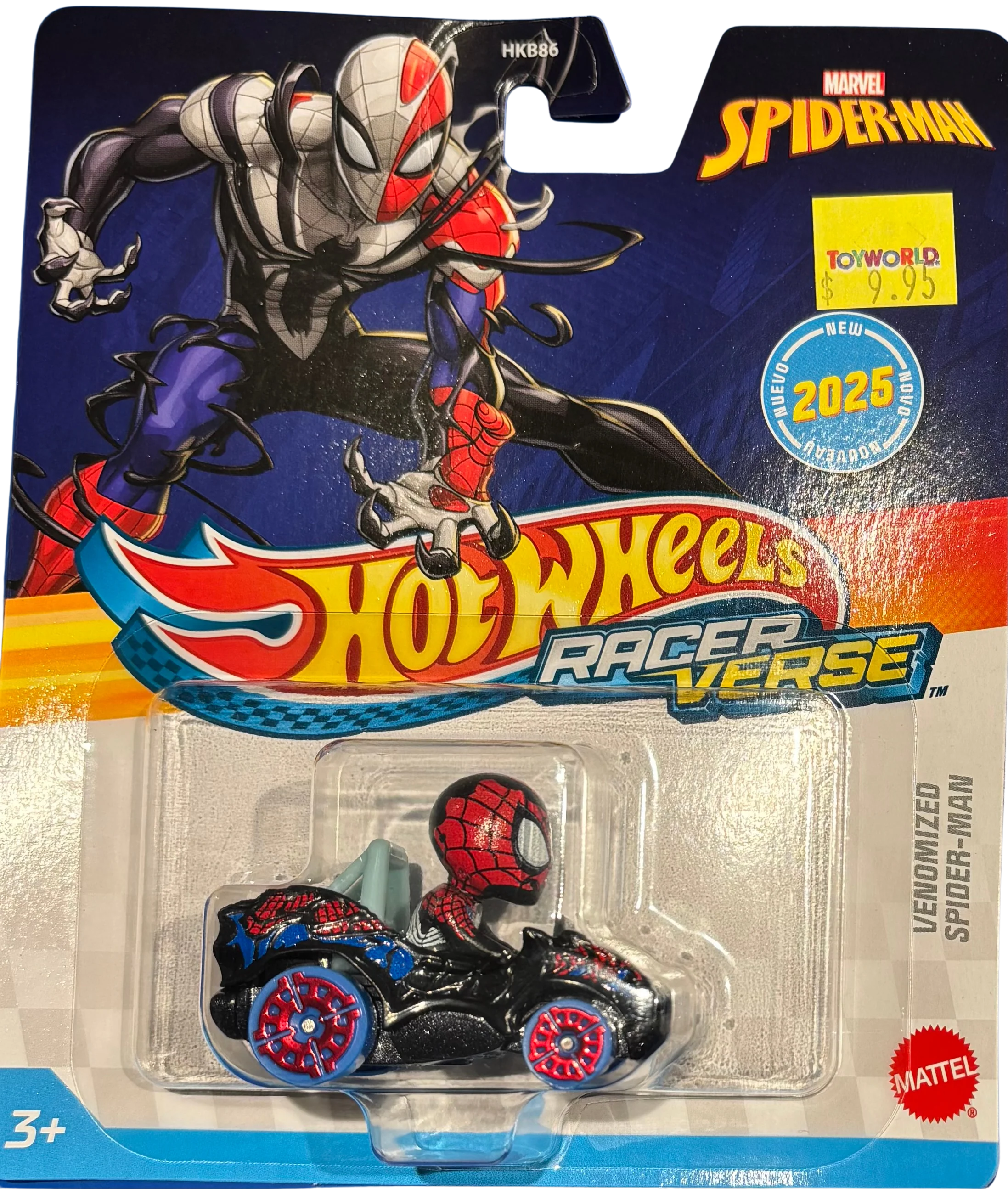 HOT WHEELS RACER VERSE - MARVEL SPIDERMAN - VENOMIZED SPIDER-MAN