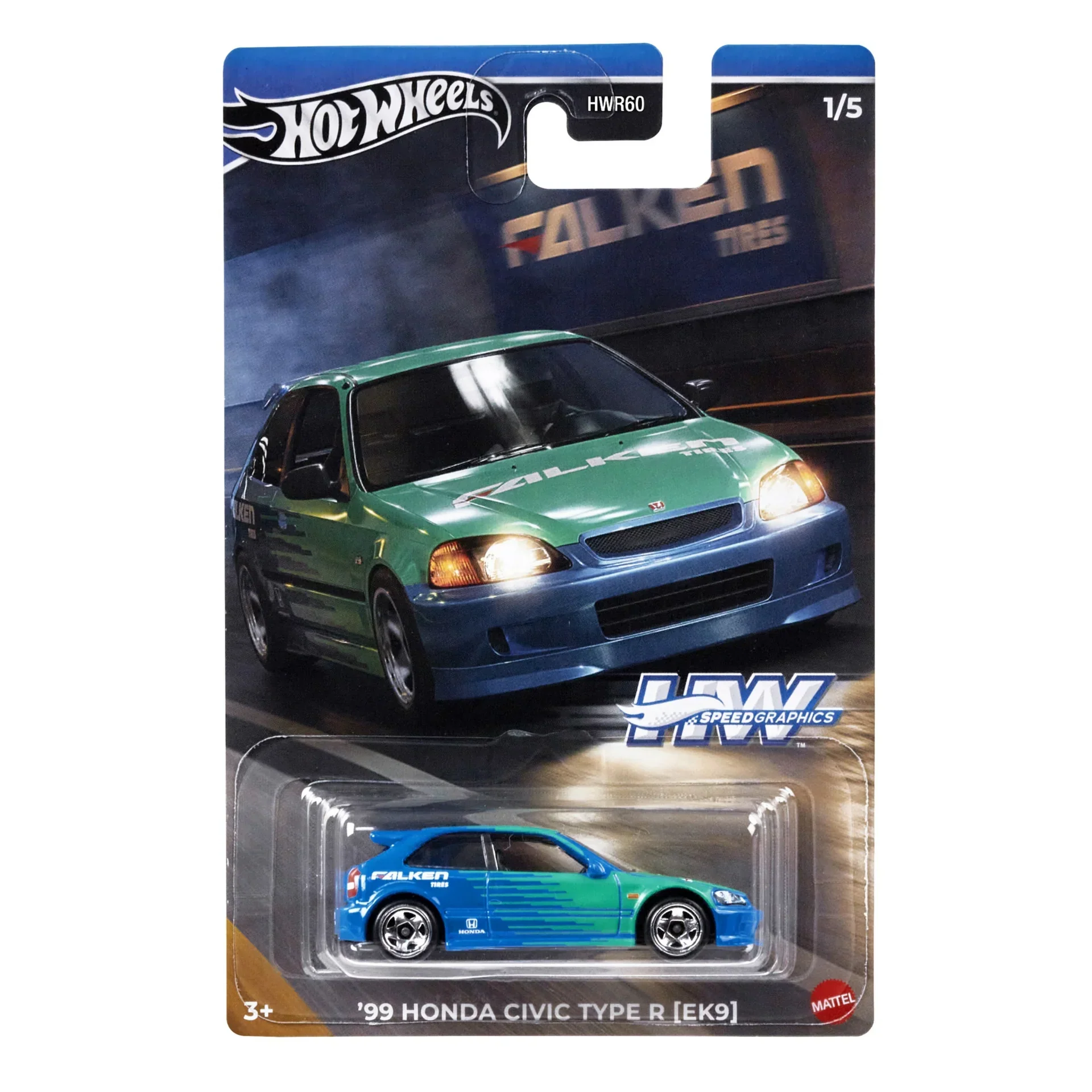 HOT WHEELS SPEED GRAPHICS - 99 HONDA CIVIC TYPE R (EK9)