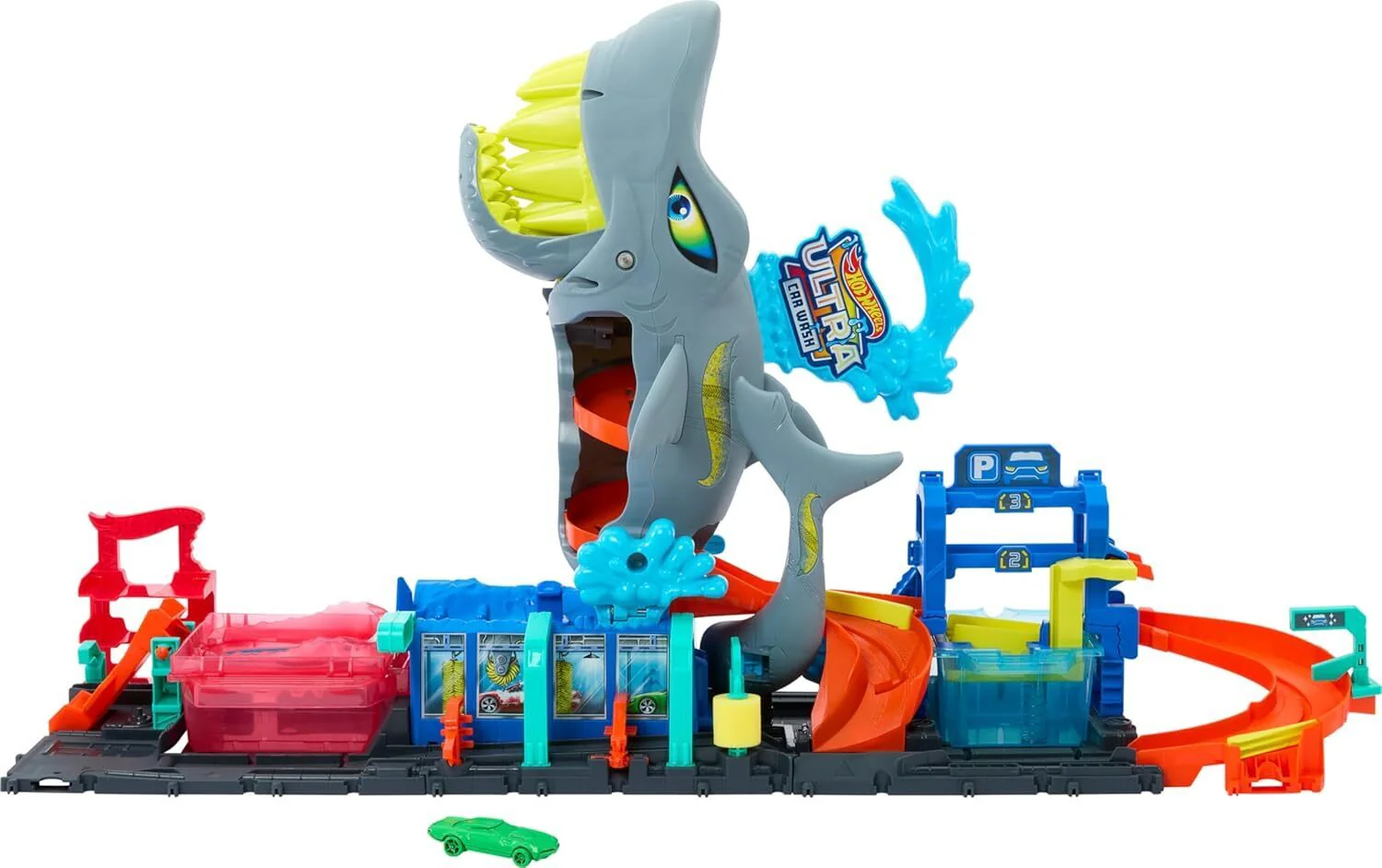HOT WHEELS ULTRA SHARK CAR WASH PLAYSET - Image 2