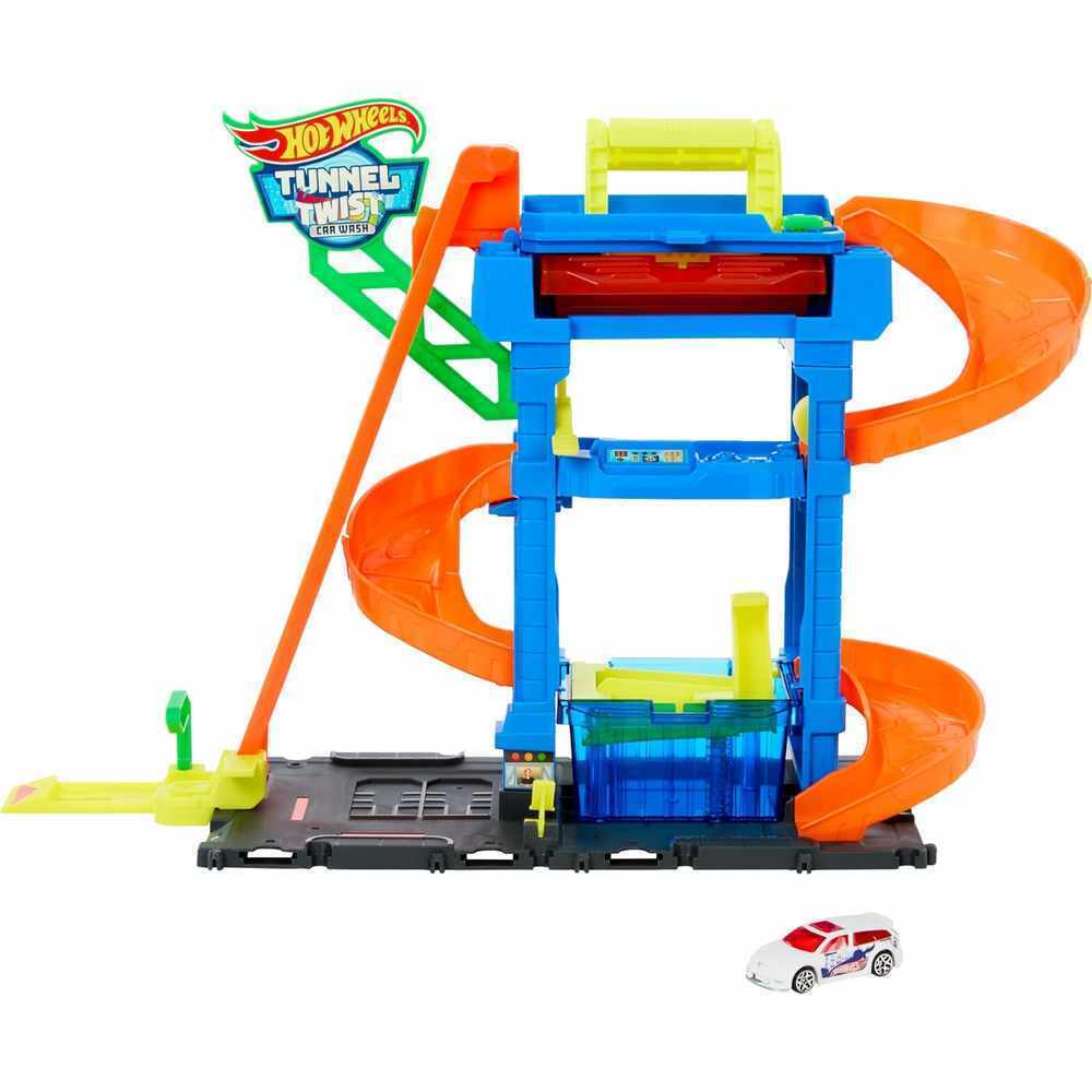 HOTWHEELS CITY - COLOUR SHIFTERS TUNNEL TWIST CAR WASH PLAY SET - Image 2