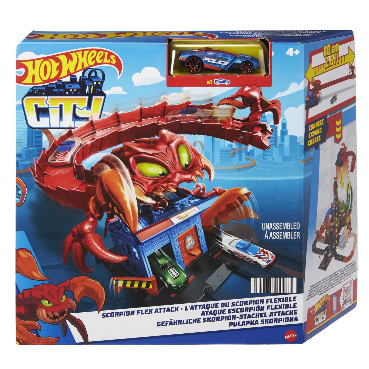 HOTWHEELS CITY SCORPION FLEX ATTACK PLAYSET