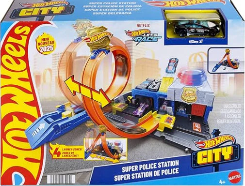 HOTWHEELS CITY SUPER POLICE STATION PLAYSET