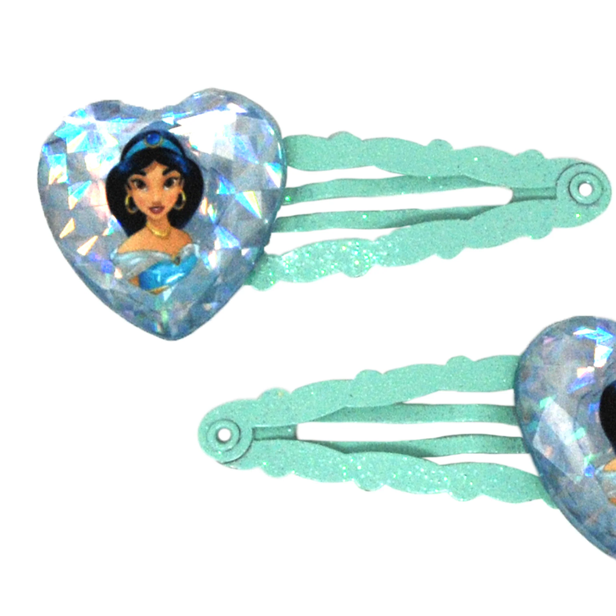 PINK POPPY - JASMINE HEART GEM SNAPCLIPS