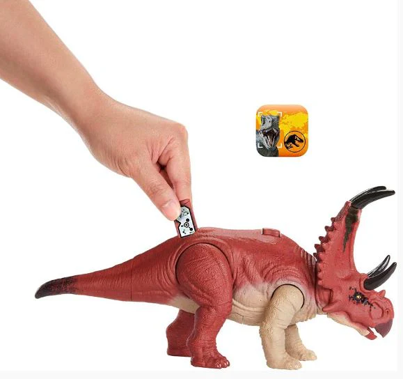 JURASSIC WORLD DIABLOCERATOPS ROARING DINO TRACKERS FIGURE - Image 5