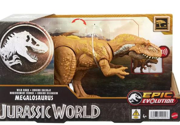 JURASSIC WORLD EPIC EVOLUTION ACTION FIGURE WILD ROAR MEGALOSAURUS