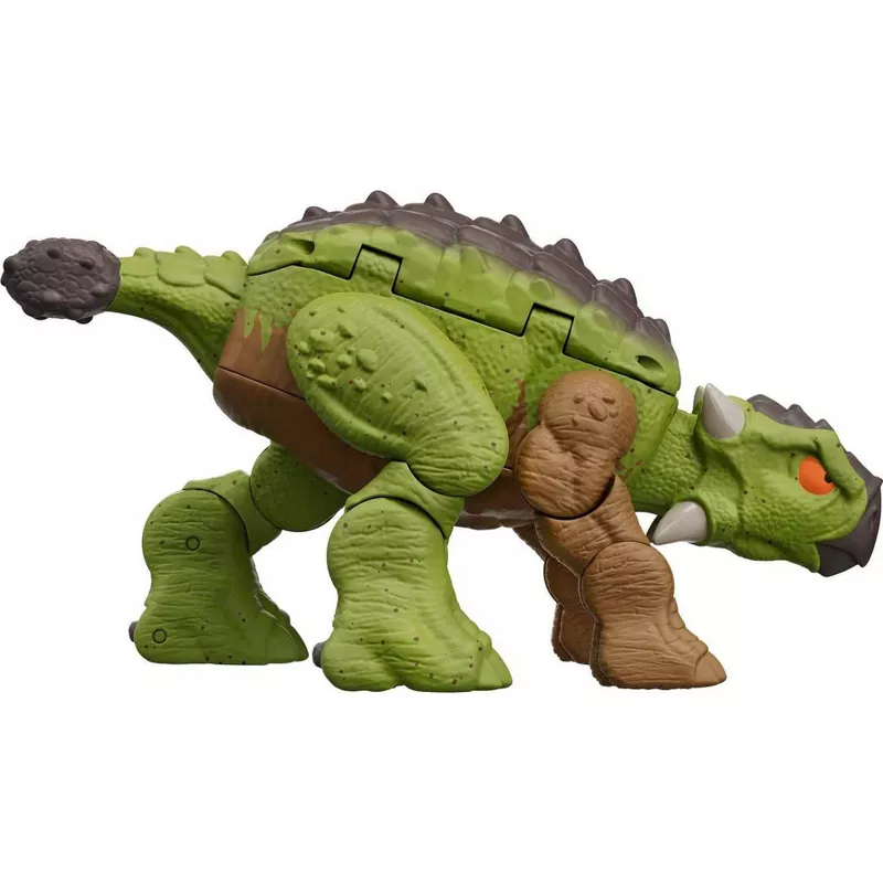 JURASSIC WORLD - FIERCE CHANGERS DOUBLE DANGER GREEN/BROWN - TYRANNOSAURUS REX & ANKYLOSAURUS ACTION FIGURE - Image 4