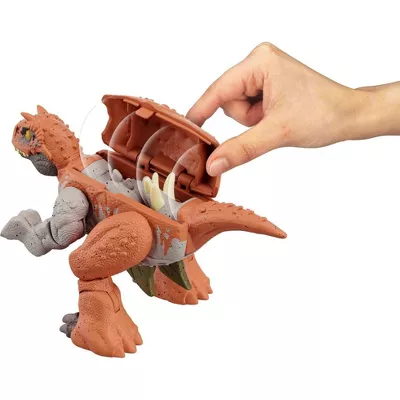 JURASSIC WORLD - FIERCE CHANGERS DOUBLE DANGER CARNOTAURUS & STEGOSAURUS ACTION FIGURE - Image 6