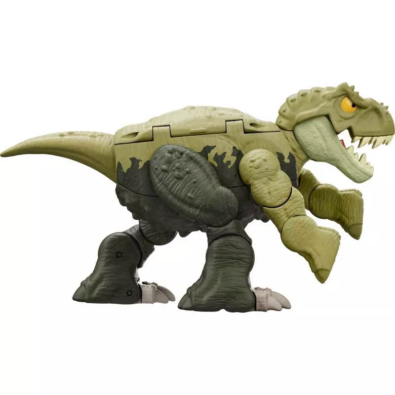 JURASSIC WORLD - FIERCE CHANGERS DOUBLE DANGER GREEN/GREY - TYRANNOSAURUS REX & ANKYLOSAURUS ACTION FIGURE - Image 4