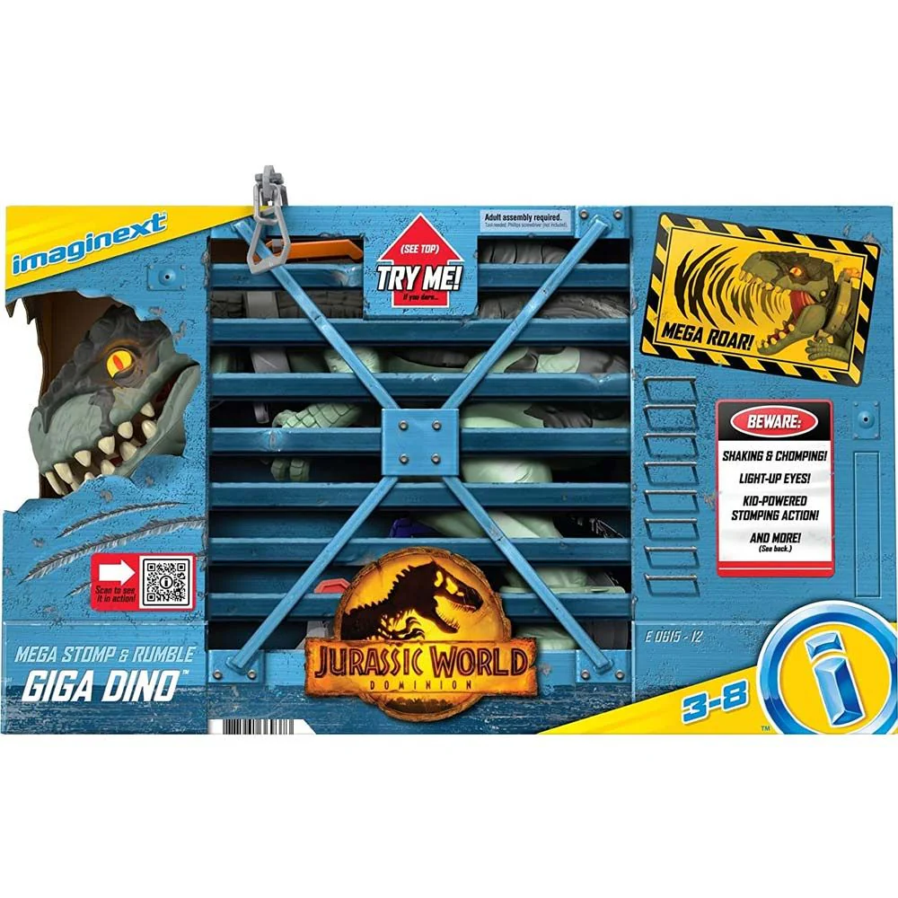 JURASSIC WORLD - IMAGINEXT - MEGA STOMP & RUMBLE GIGA DINO - Image 2