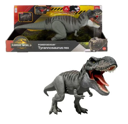 JURASSIC WORLD REBIRTH - POWER DEVOUR TYRANNOSAURUS REX - WITH LIGHTS AND SOUND