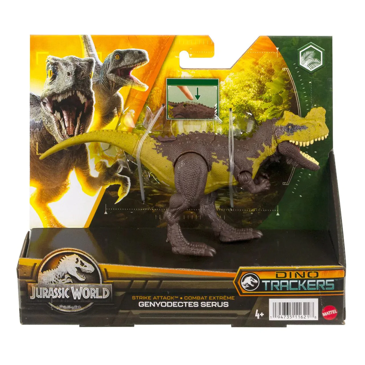 JURASSIC WORLD STRIKE PACK - GENYODECTES SERUS - DINO TRACKER FIGURE