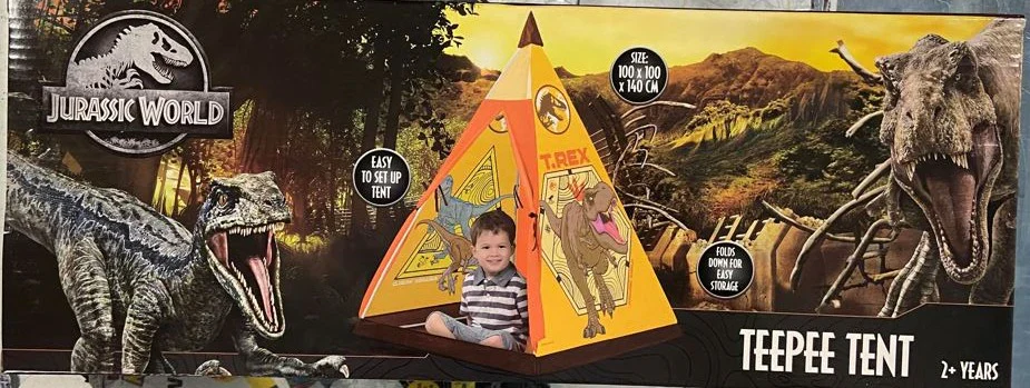 JURASSIC WORLD TEEPEE TENT
