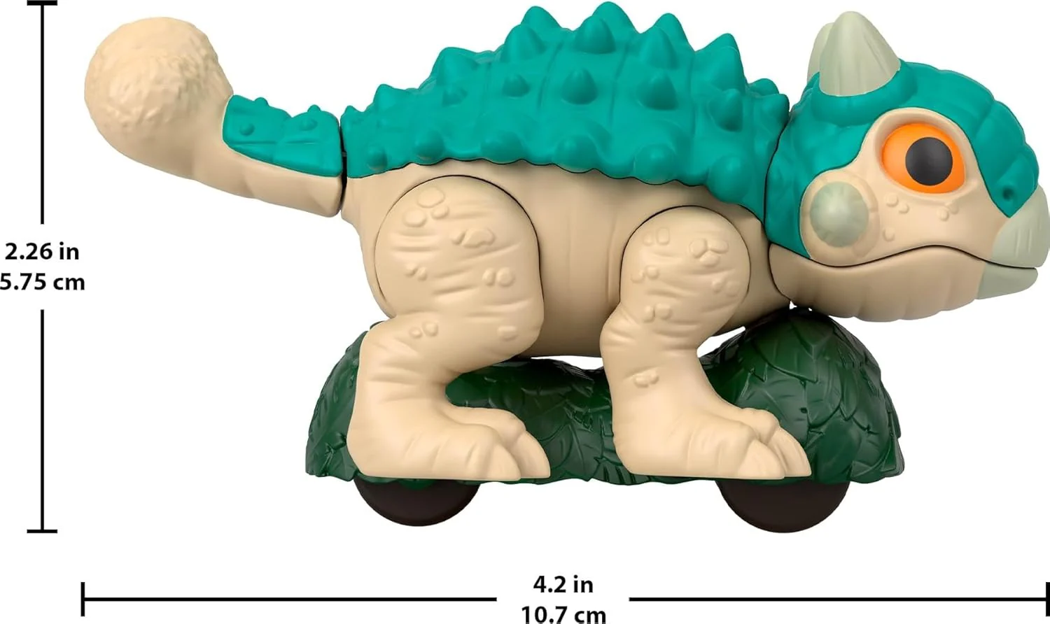 IMAGINEXT JURASSIC WORLD REBIRTH - DINO CHARGER ANKYLOSAURUS - Image 3