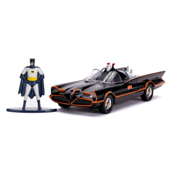 BATMAN CLASSIC TV SERIES (1966) - 1966 CLASSIC BATMOBILE WITH FIGURE 1/32 SCALE HOLLYWOOD RIDES DIE-CAST VEHICLE REPLICA - Image 2