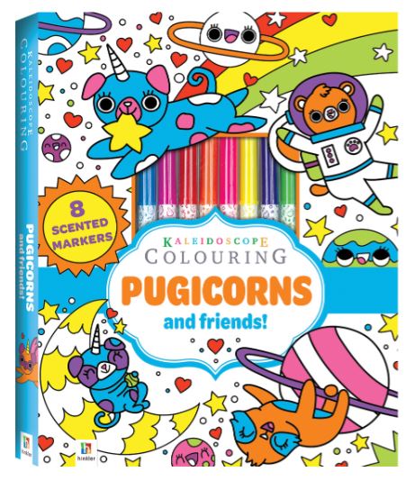 KALEIDOSCOPE COLORING - COLOURING PUGICORNS