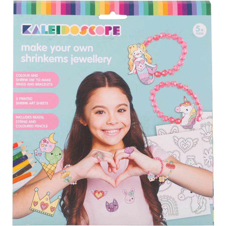 KALEIDOSCOPE MAKE YOUR OWN SHRINKEMS JEWELLERY KIT