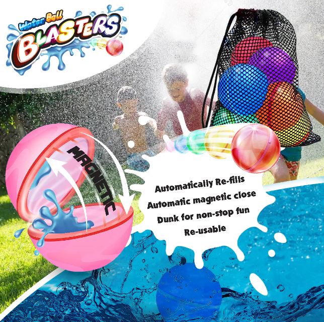 Kazaang - Re-usable Water Ball Blasters 6pk - Image 2