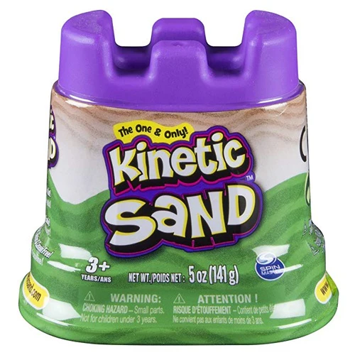 KINETIC SAND CASTLE CONTAINER 5oz - GREEN
