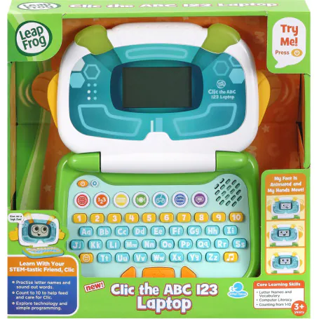 LEAP FROG - CLIC THE ABC 123 LAPTOP BLUE