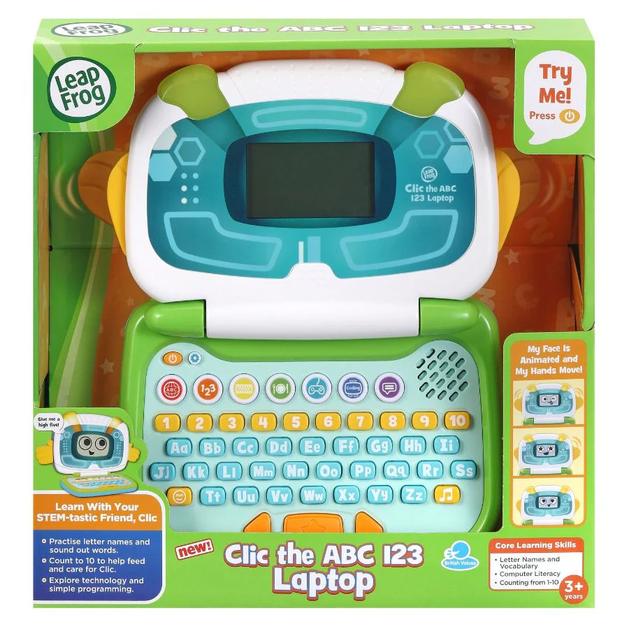 LEAP FROG - CLIC THE ABC 123 LAPTOP - BLUE