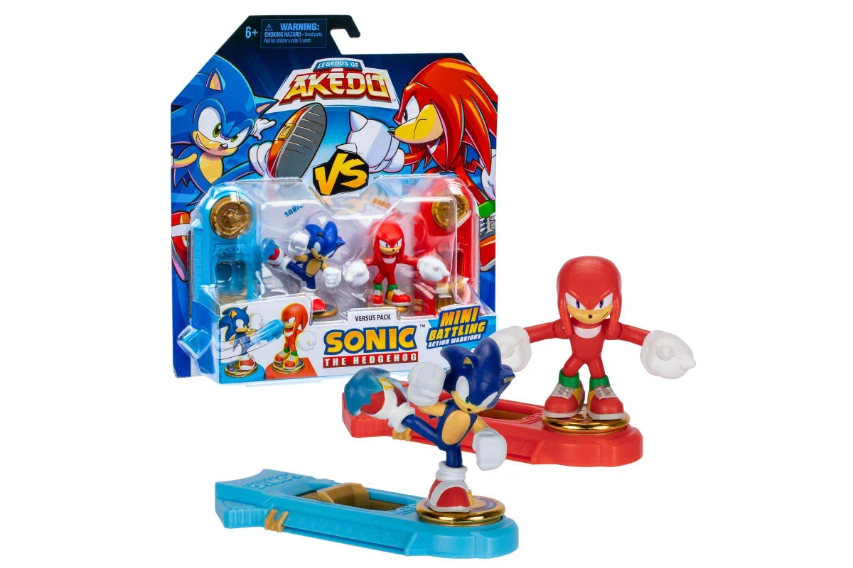LEGENDS OF AKEDO SONIC THE HEDGEHOG VERSUS PACK  - SONIC VS  KNUCKLLES