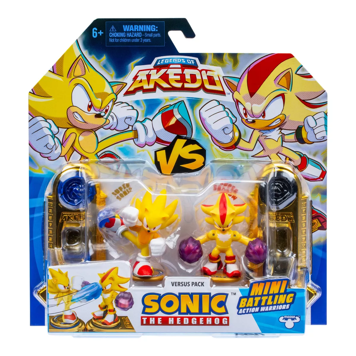 LEGENDS OF AKEDO SONIC THE HEDGEHOG VERSUS PACK - SUPER SONIC VS SUPER SHADOW