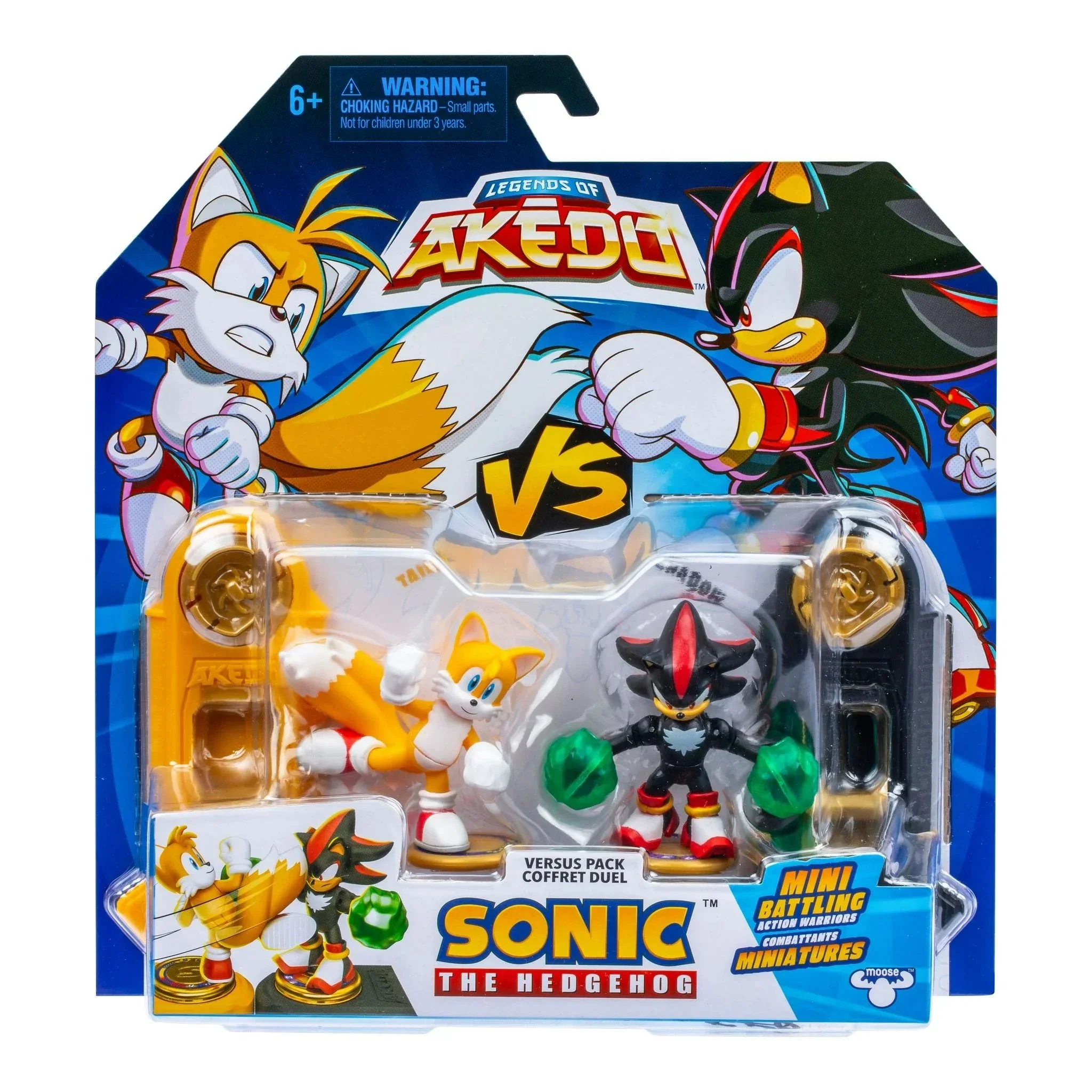 LEGENDS OF AKEDO SONIC THE HEDGEHOG VERSUS PACK - TAILS VS SHADOW