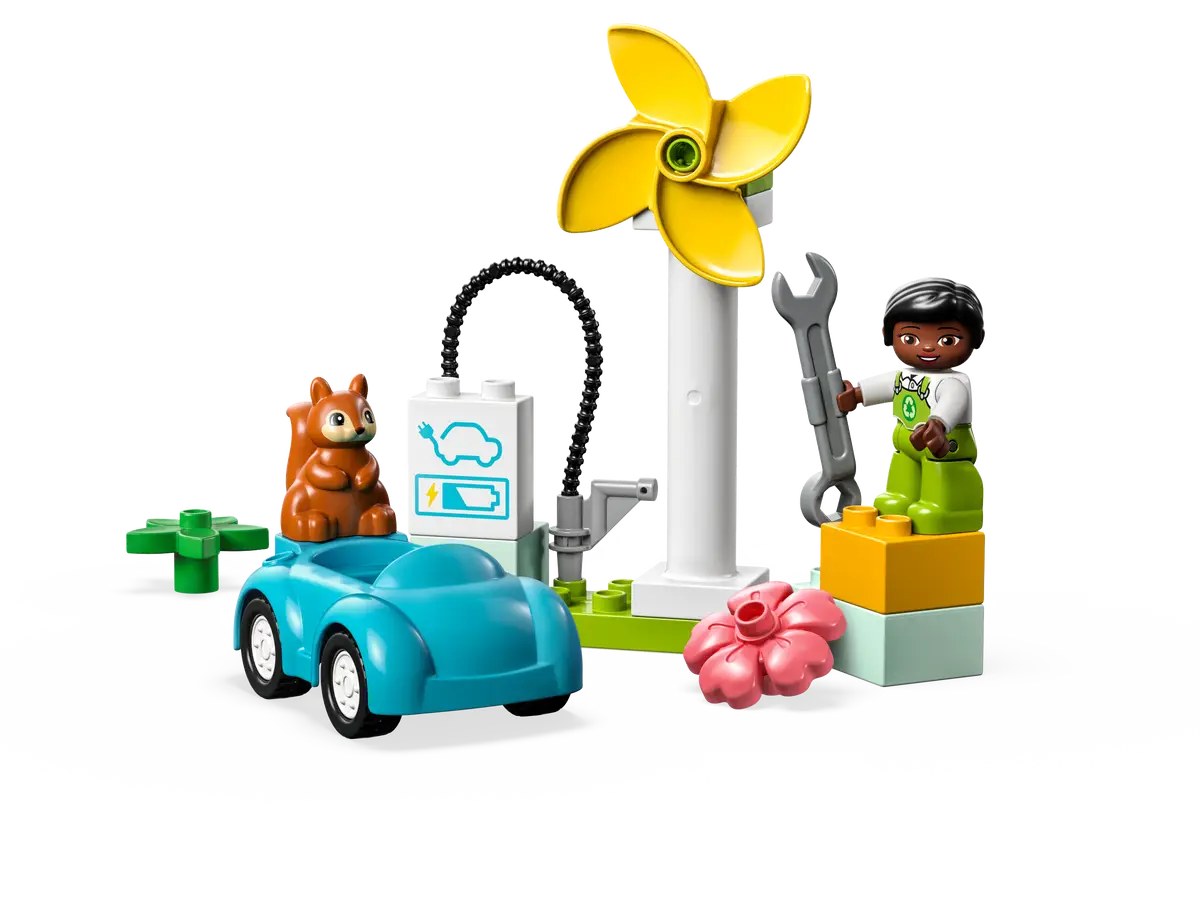 LEGO 10985 DUPLO - WIND TURBINE AND ELECTRIC CAR - Image 2