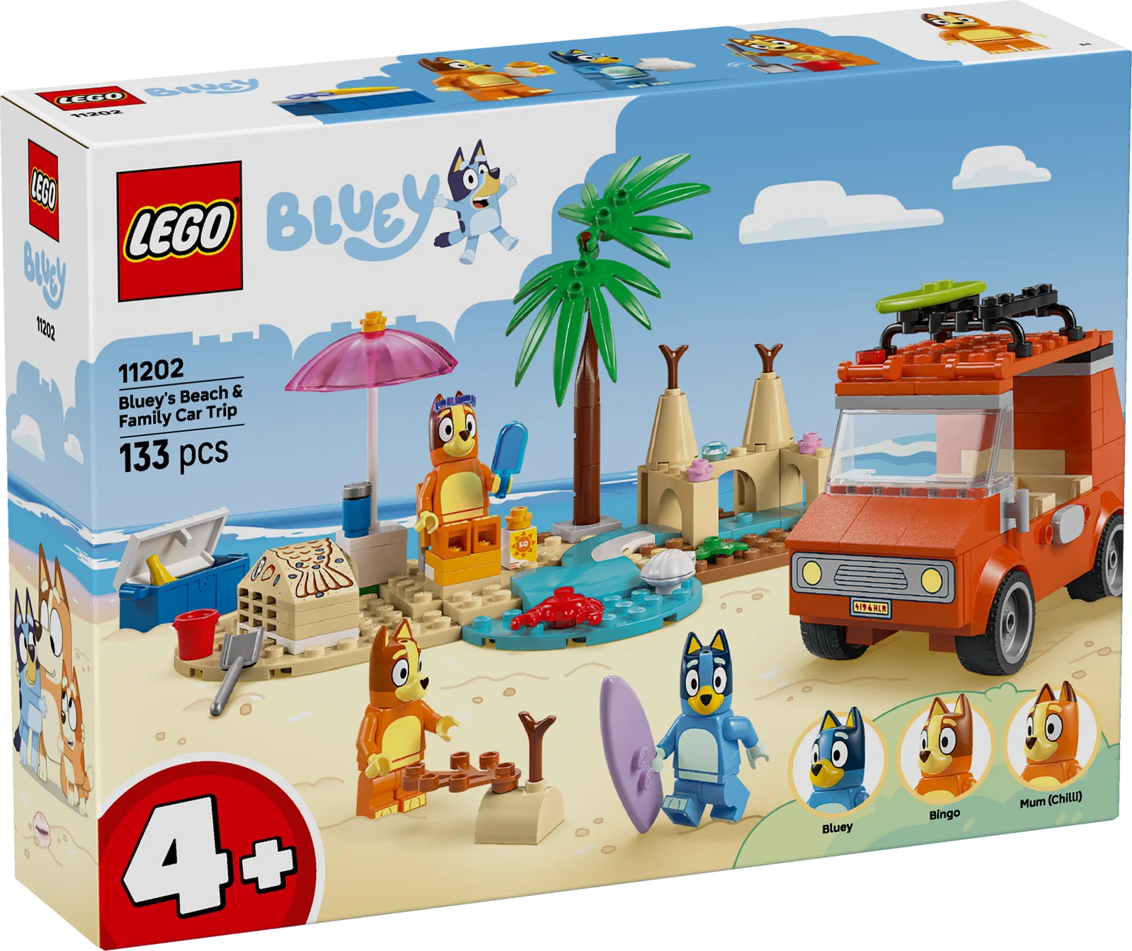 LEGO 11202 BLUEY - BLUEY'S BEACH AND FAMILY CAR TRIP