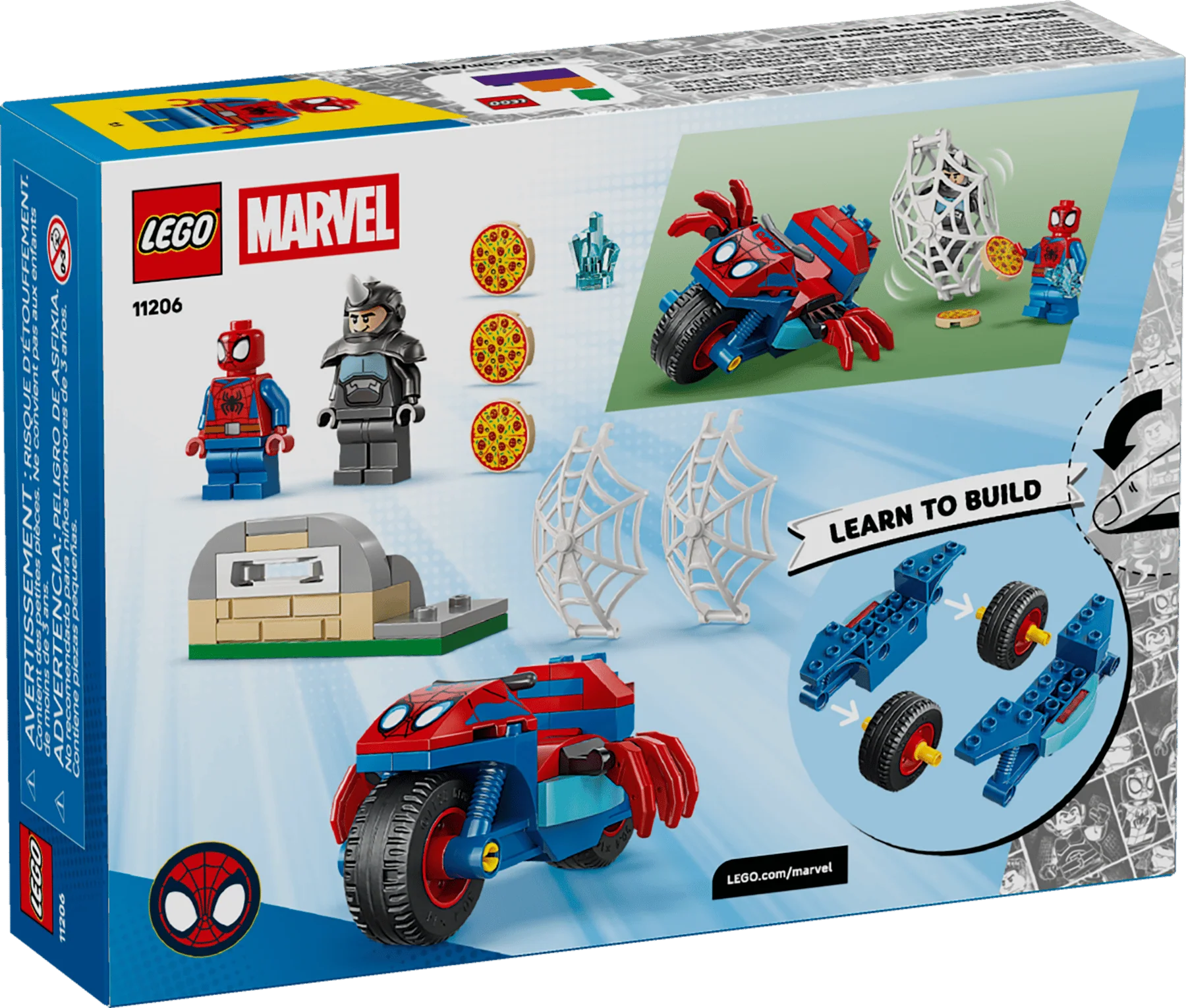 LEGO 11206 MARVEL - SPIDEY ON HIS MOTORCYCLE VS RHINO - Image 3