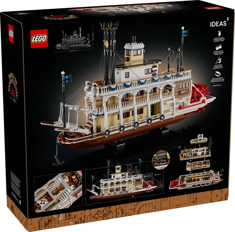 LEGO 21356 IDEAS - RIVER STEAMBOAT - Image 3