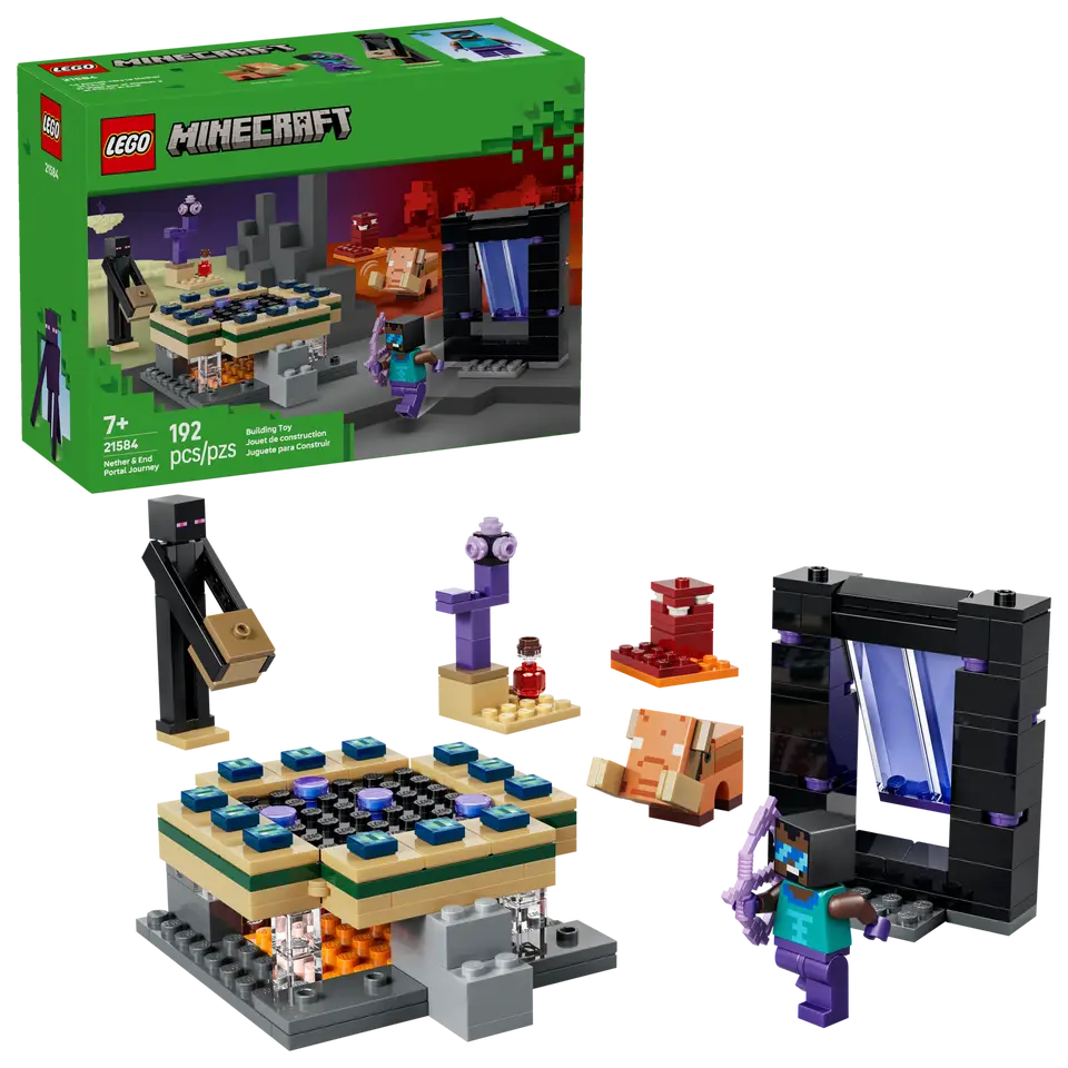 LEGO 21584 MINECRAFT - NETHER AND END PORTAL JOURNEY
