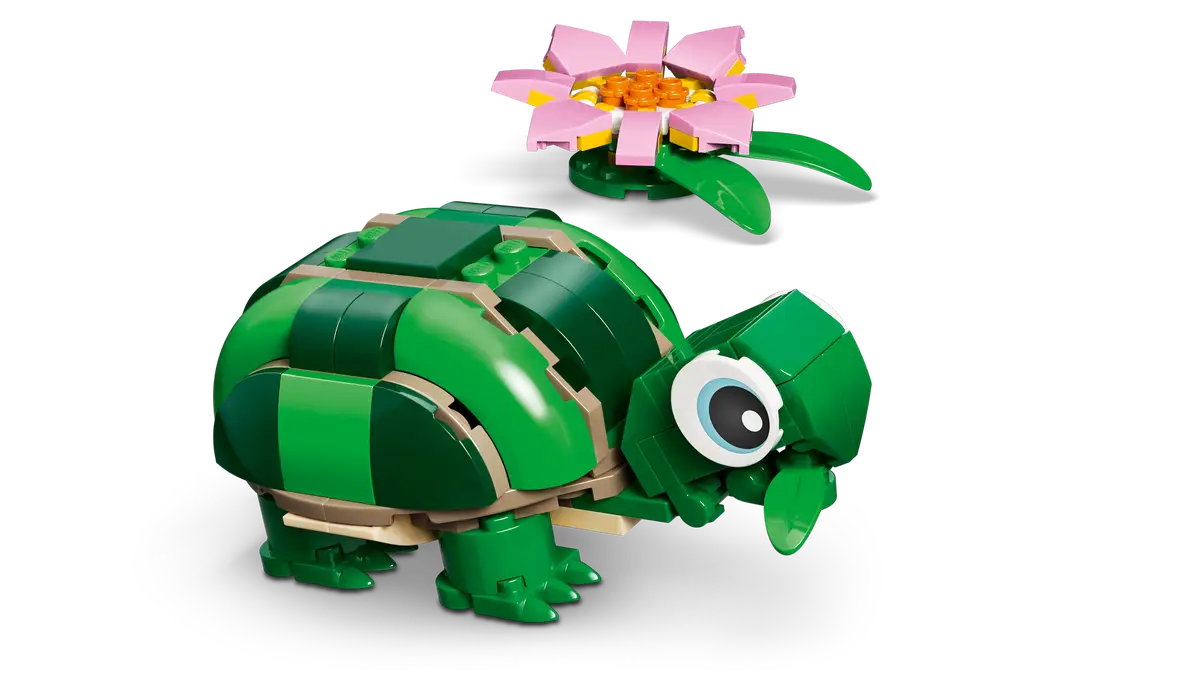 LEGO 31377 TURTLE WITH A WATER LILY FLOWER - Image 4