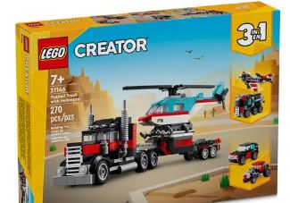 LEGO 31146 FLATBED TRUCK WITH HELICOPTER - Image 2