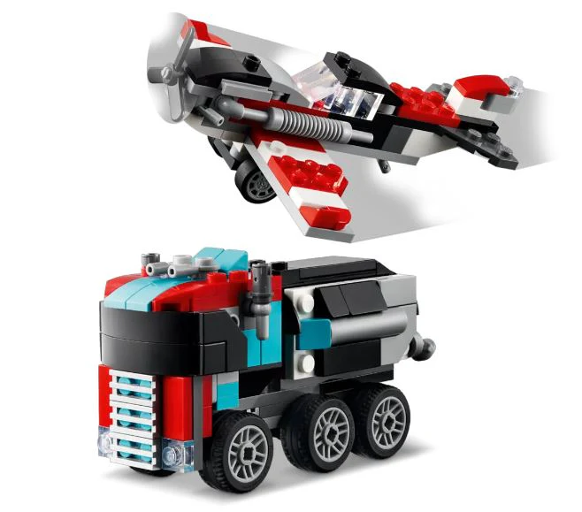 LEGO 31146 FLATBED TRUCK WITH HELICOPTER - Image 5