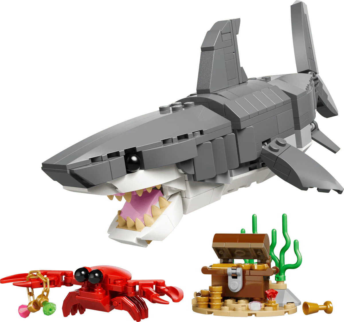 LEGO 31381 CRFEATOR - FIERCE SHARK WITH A TREASURE CHEST 3 IN 1 - Image 2
