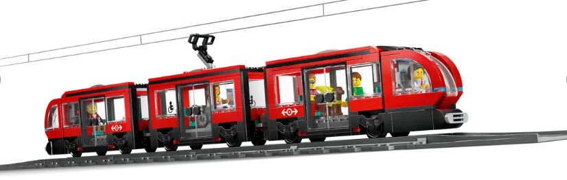 LEGO 60423 - CITY - DOWNTOWN STREETCAR AND STATION - Image 3