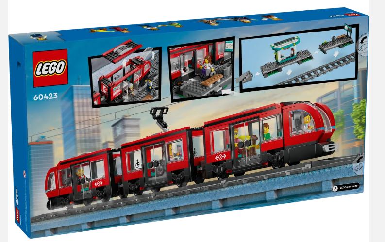 LEGO 60423 - CITY - DOWNTOWN STREETCAR AND STATION - Image 8