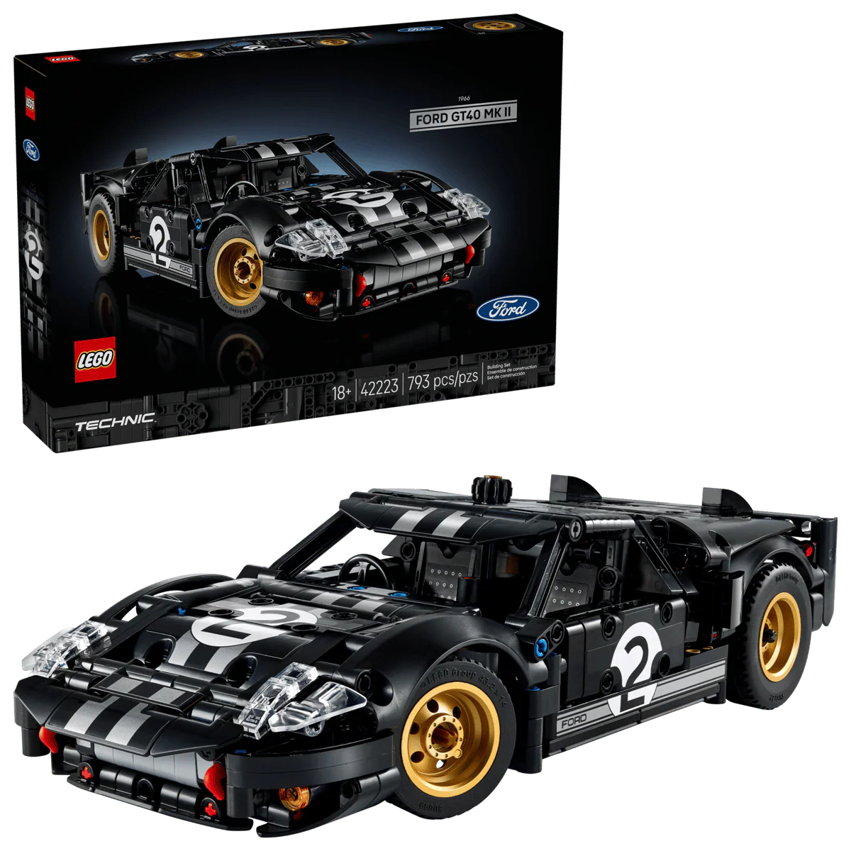 LEGO 42223 TECHNIC -1966 FORD GT40 MKII RACE CAR