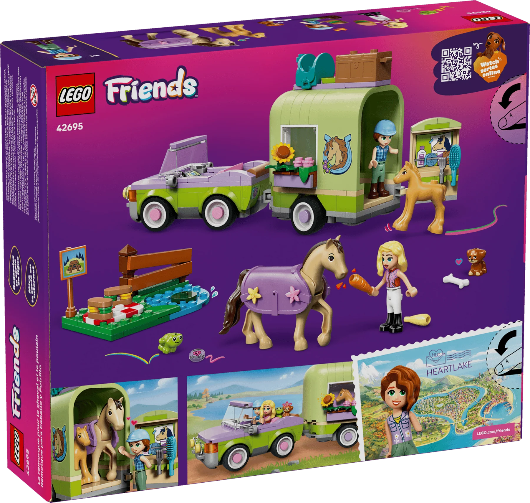 LEGO 42695 FRIENDS - HORSE AND BABY FOAL TRAILER - Image 11