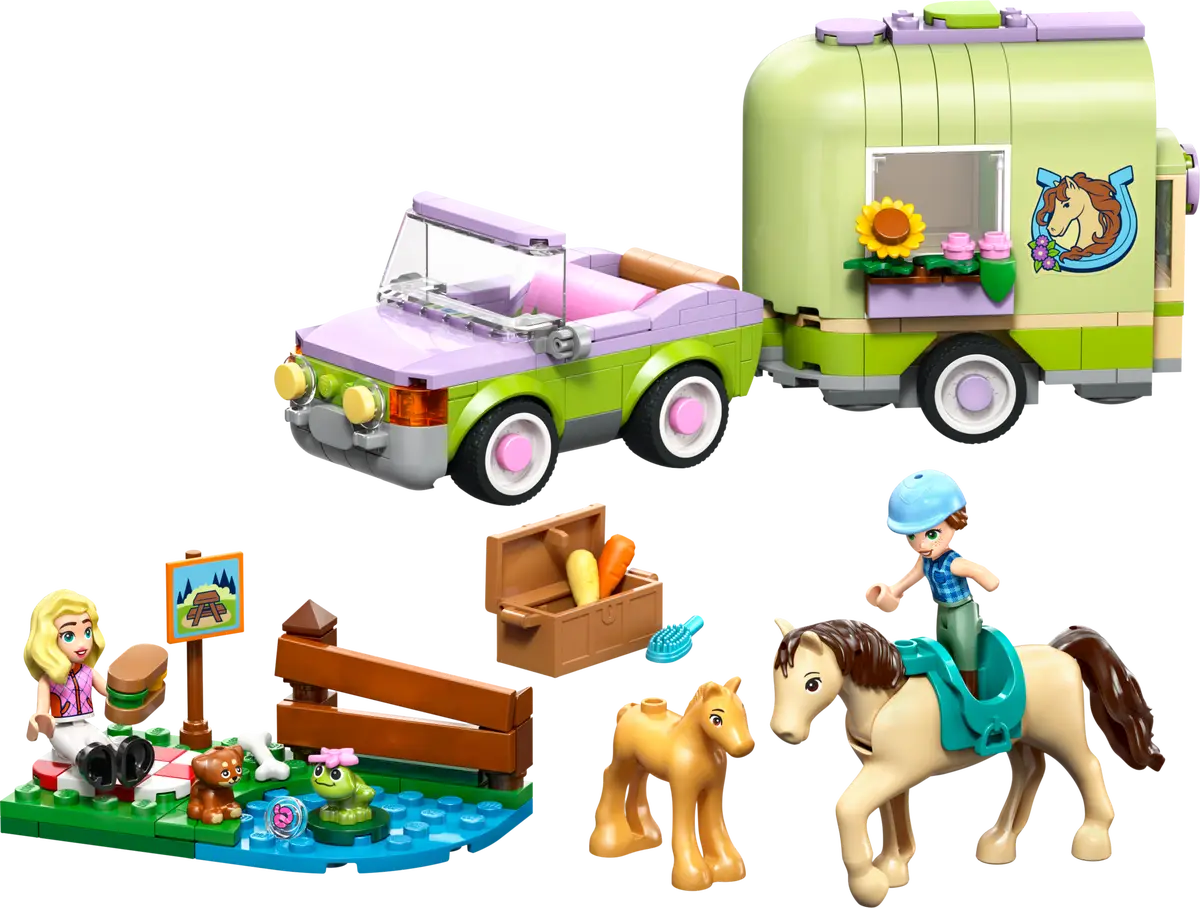 LEGO 42695 FRIENDS - HORSE AND BABY FOAL TRAILER - Image 2